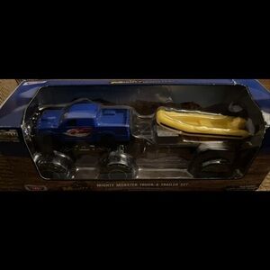 Mighty Monster Truck and trailer set NWT toy
